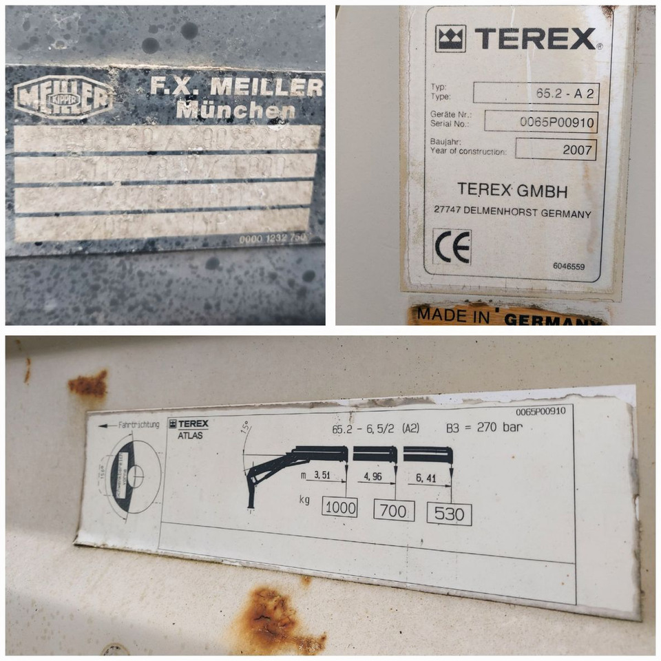 Mercedes-Benz Atego 2 4-Zyl. 4x2 918 TEREX KRAN 3-Seiten Kipp - قلابات, شاحنة كرين: صور 3 Mercedes-Benz Atego 2 4-Zyl. 4x2 918 TEREX KRAN 3-Seiten Kipp - قلابات, شاحنة كرين: صور 3