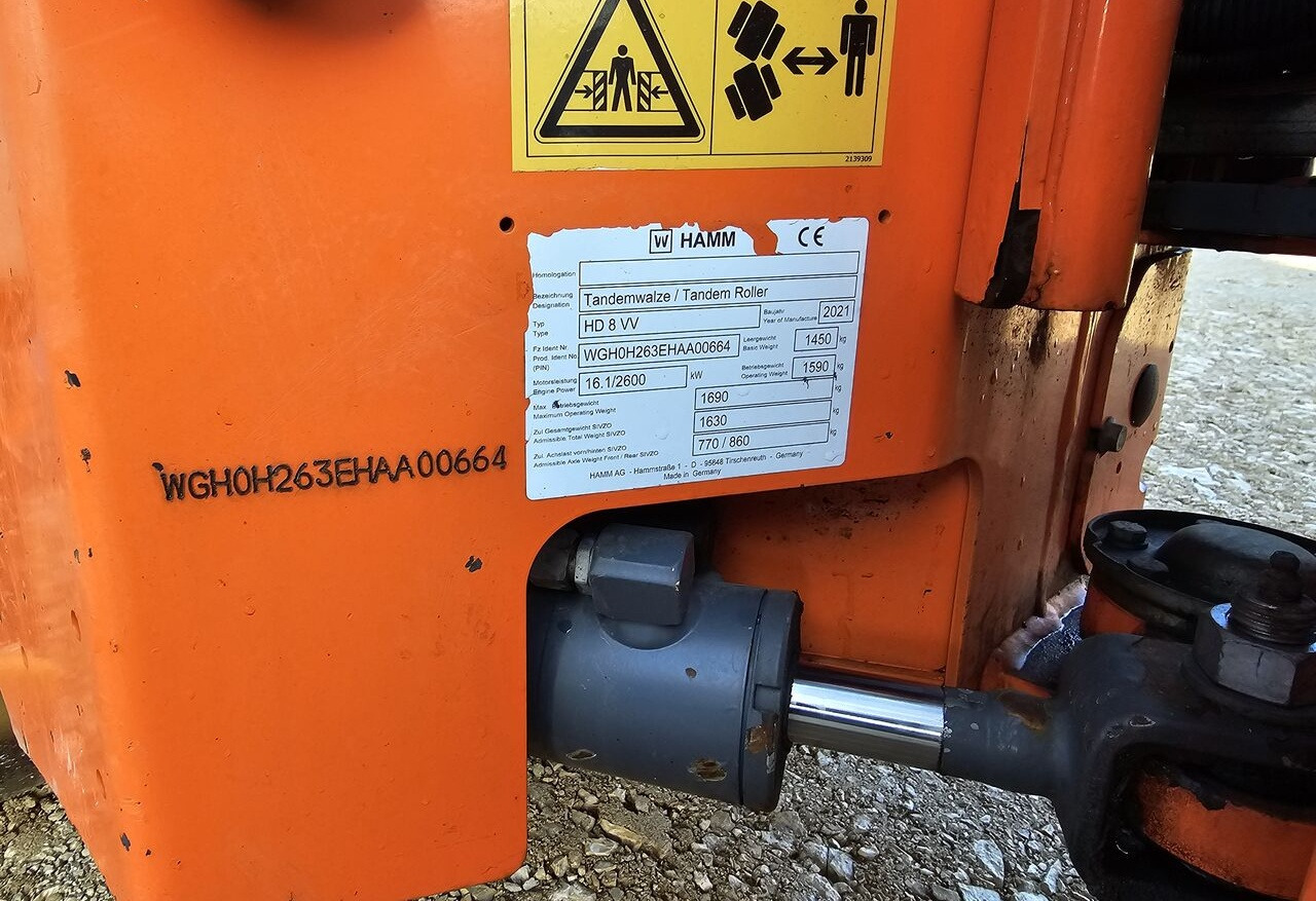 Hamm HD8 VV / 2021 / 1590KG / 307MH / TOP - مداحل الأسفلت الصغيرة: صور 5 Hamm HD8 VV / 2021 / 1590KG / 307MH / TOP - مداحل الأسفلت الصغيرة: صور 5