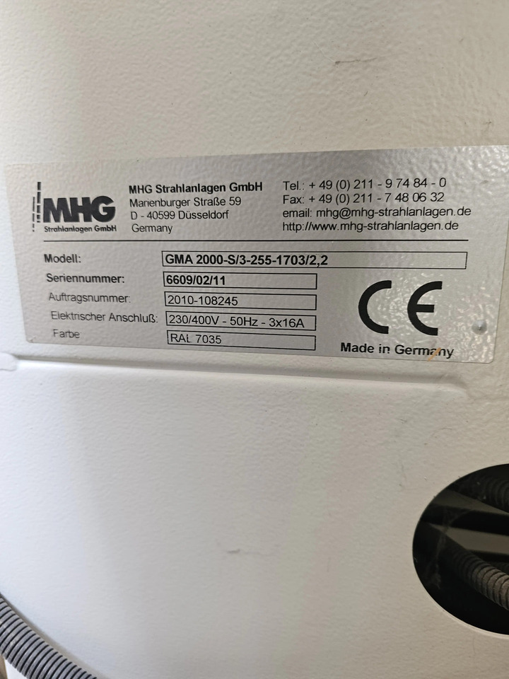 1 Stk. Glasscheiben Strahlanlage (MHG) - آلة تشغيل: صور 3 1 Stk. Glasscheiben Strahlanlage (MHG) - آلة تشغيل: صور 3