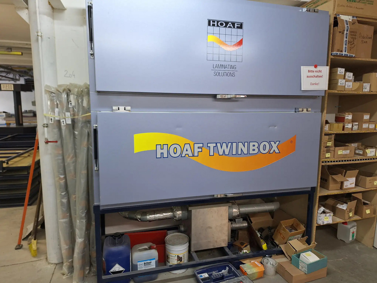 1 Stk. VSG Laminieranlage / Trockenraum (Hoaf) - آلة تشغيل: صور 1 1 Stk. VSG Laminieranlage / Trockenraum (Hoaf) - آلة تشغيل: صور 1
