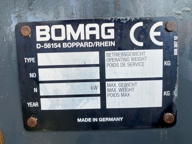 Bomag BW 219 PHD NVT - مدحلة: صور 3 Bomag BW 219 PHD NVT - مدحلة: صور 3
