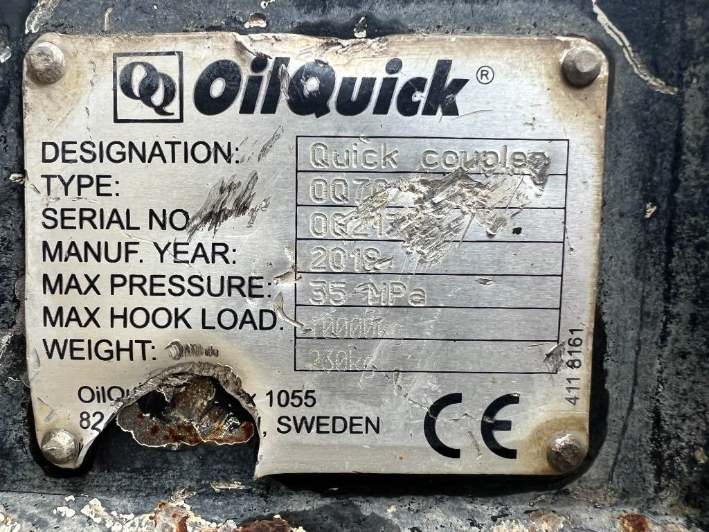 OilQuick OQ70/55 - وصلة الربط للمعدات المعلقة - آلات البناء: صور 2 OilQuick OQ70/55 - وصلة الربط للمعدات المعلقة - آلات البناء: صور 2