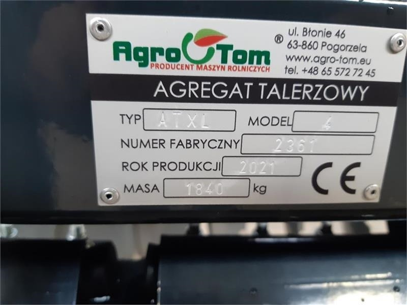 Agro - TOM XL 4 meter hd modellen - قرص مسلفة: صور 3 Agro - TOM XL 4 meter hd modellen - قرص مسلفة: صور 3