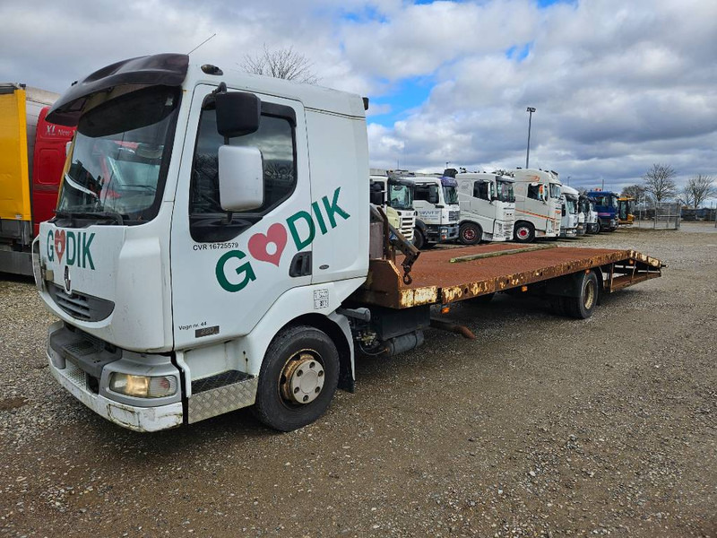 Renault Midlum 220 Machine/auto Transport and crane(2 stk) - شاحنة نقل سيارات شاحنة, شاحنة كرين: صور 1 Renault Midlum 220 Machine/auto Transport and crane(2 stk) - شاحنة نقل سيارات شاحنة, شاحنة كرين: صور 1