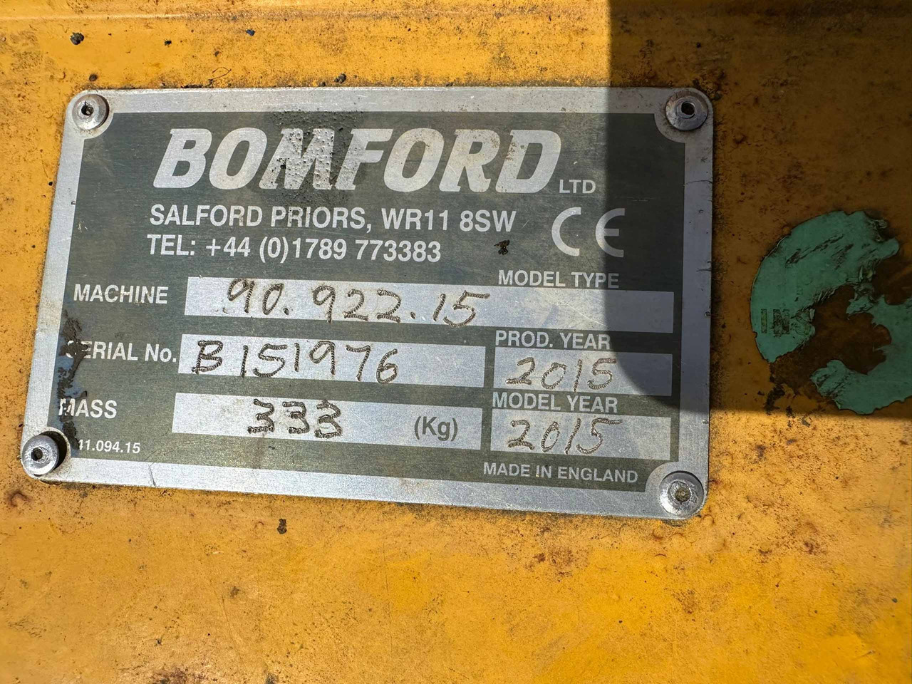 Bomford Turner rotary head - جزازة رافعة: صور 5 Bomford Turner rotary head - جزازة رافعة: صور 5