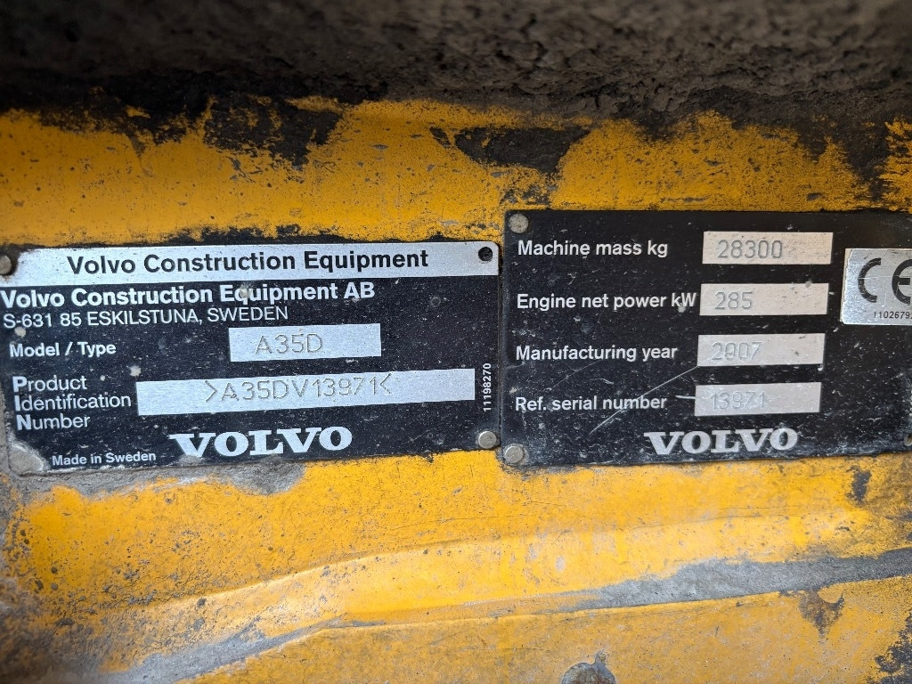 Volvo a35d - شاحنة مفصلية: صور 5 Volvo a35d - شاحنة مفصلية: صور 5