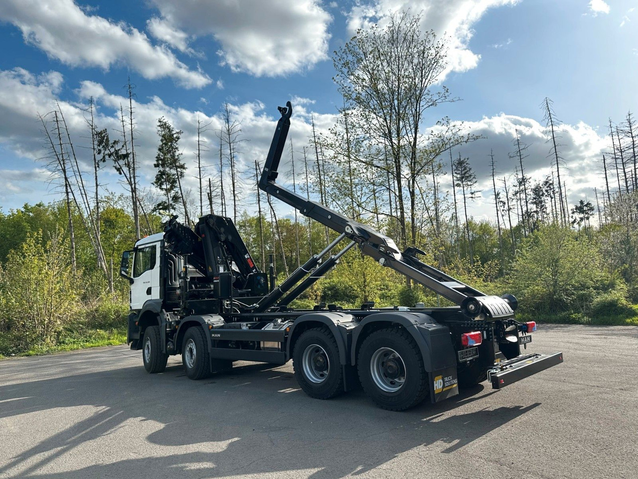 MAN TGS 35.520 8x4 Abrollkipper + Kran HIAB 228-6 - شاحنة ذات الخطاف, شاحنة كرين: صور 2 MAN TGS 35.520 8x4 Abrollkipper + Kran HIAB 228-6 - شاحنة ذات الخطاف, شاحنة كرين: صور 2