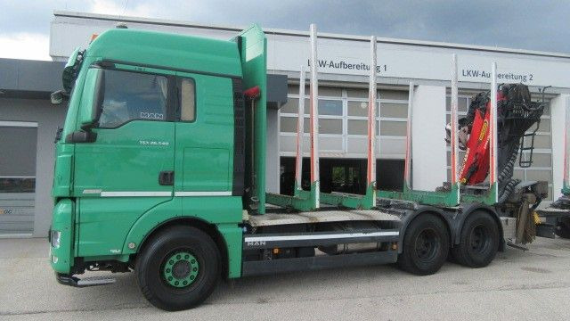 MAN TGX 26.540L inkl. 3 Achs-Anhänger - شاحنة قطع الأشجار, شاحنة كرين: صور 1 MAN TGX 26.540L inkl. 3 Achs-Anhänger - شاحنة قطع الأشجار, شاحنة كرين: صور 1