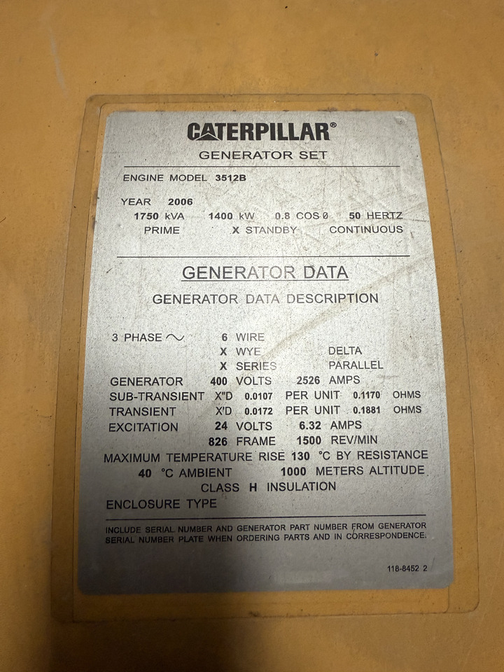 CATPILLAR 3512B - مجموعة المولدات: صور 1 CATPILLAR 3512B - مجموعة المولدات: صور 1