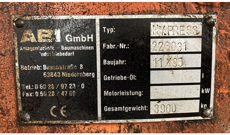 Abi RE 12/14300 - سائق كومة: صور 5 Abi RE 12/14300 - سائق كومة: صور 5