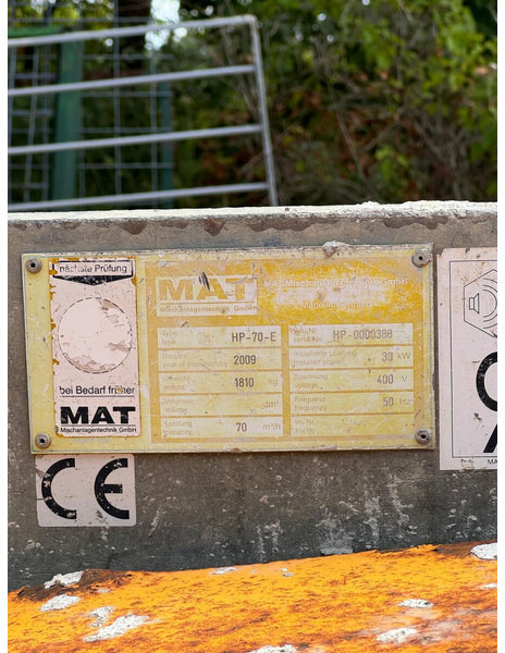 Bauer MAT HP 70 - مضخة خرسانة ثابتة - الآلات والماكينات الزراعية: صور 3 Bauer MAT HP 70 - مضخة خرسانة ثابتة - الآلات والماكينات الزراعية: صور 3