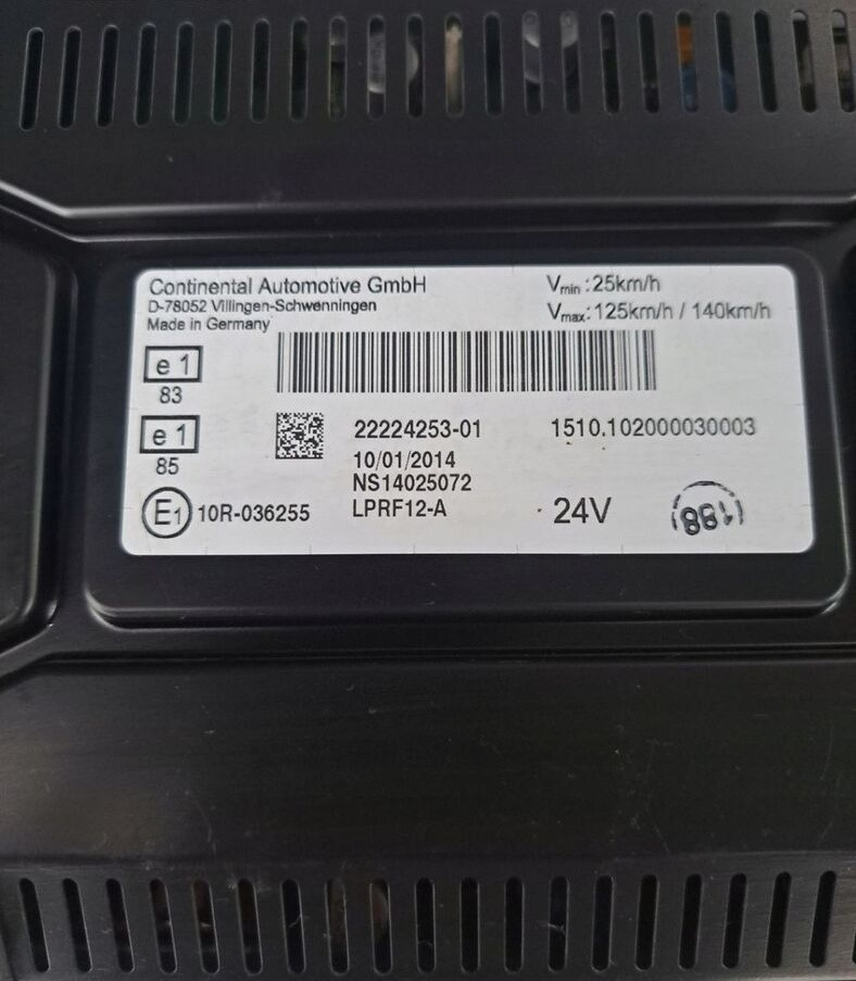 CONTINENTAL ZEGARY LICZNIKI AUTOMAT RENAULT GAMA T RANGE 22224253 - لوحة القيادة - شاحنة: صور 3 CONTINENTAL ZEGARY LICZNIKI AUTOMAT RENAULT GAMA T RANGE 22224253 - لوحة القيادة - شاحنة: صور 3