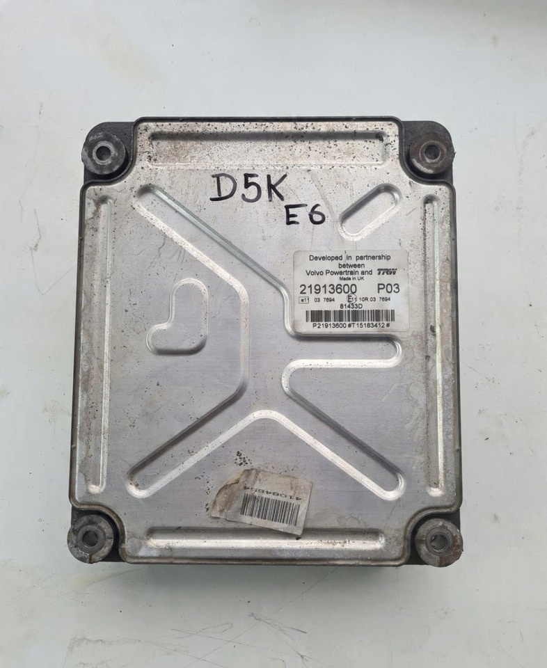 VOLVO KASETA KOMPUTER SILNIKA RENAULT GAMA D VOLVO FL EURO 6 21913600 P02 / P03 - كتلة التحكم - شاحنة: صور 4 VOLVO KASETA KOMPUTER SILNIKA RENAULT GAMA D VOLVO FL EURO 6 21913600 P02 / P03 - كتلة التحكم - شاحنة: صور 4
