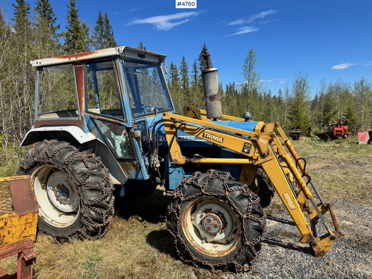 1978 Ford 6600 4x4 w/ Front Loader, Bucket, Twin Wheels and Winch. - جرار: صور 4 1978 Ford 6600 4x4 w/ Front Loader, Bucket, Twin Wheels and Winch. - جرار: صور 4