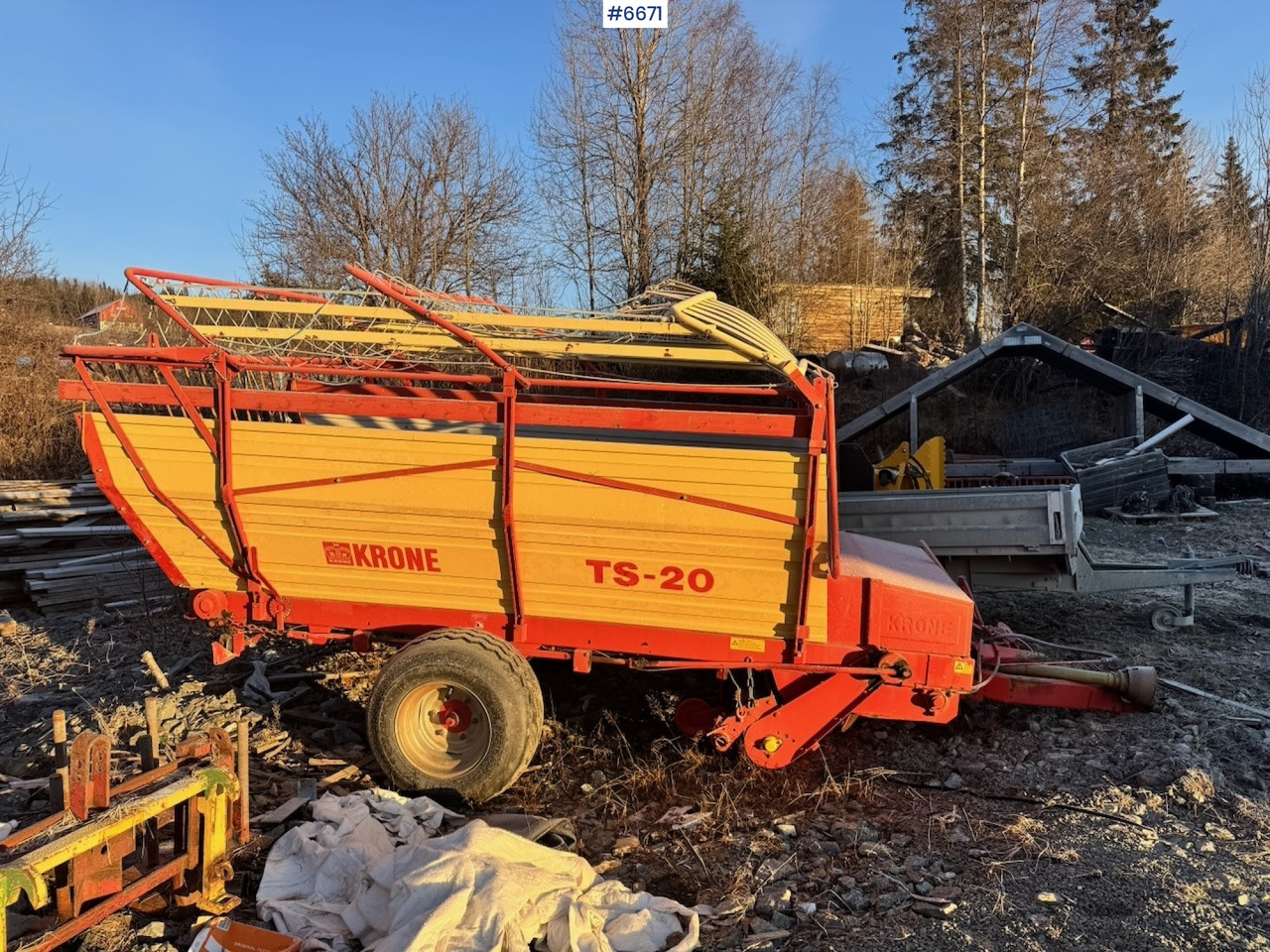 1989 Krone Unloader Trailer - معدات القش: صور 1 1989 Krone Unloader Trailer - معدات القش: صور 1