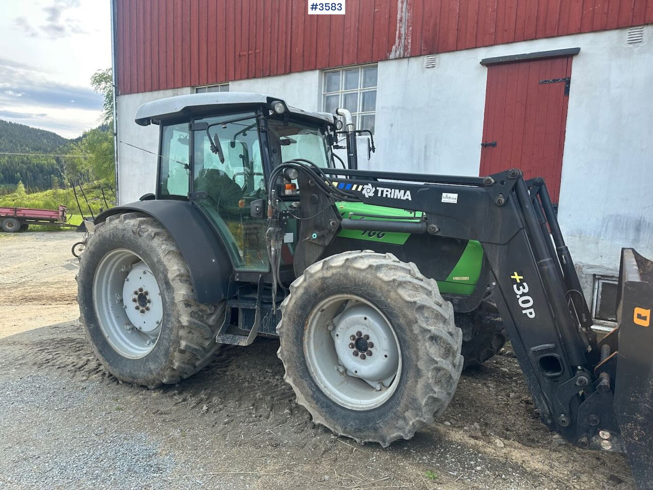 2008 Deutz-Fahr Agrofarm 100 traktor w/ Trima Front loader. See hours! - جرار: صور 1 2008 Deutz-Fahr Agrofarm 100 traktor w/ Trima Front loader. See hours! - جرار: صور 1