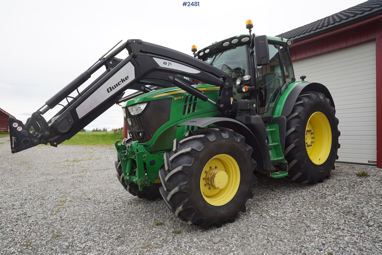 2017 John Deere 6215R w/Quicke loader and front hydraulics - جرار: صور 2 2017 John Deere 6215R w/Quicke loader and front hydraulics - جرار: صور 2