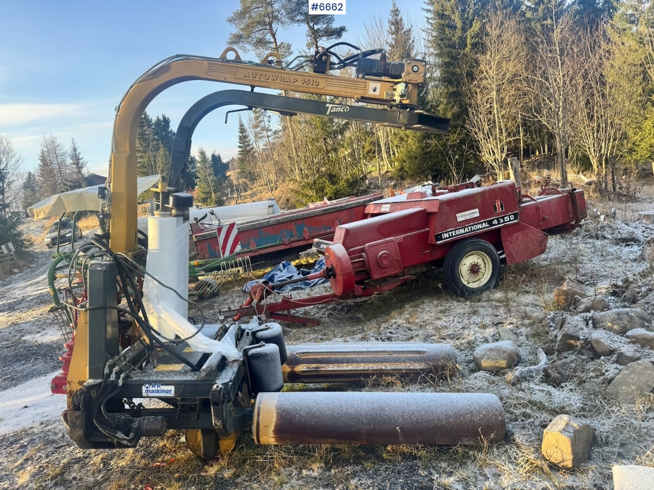 Approx. 2006 Tanco 1510 Round Bale Wrapper. - معدات القش: صور 3 Approx. 2006 Tanco 1510 Round Bale Wrapper. - معدات القش: صور 3