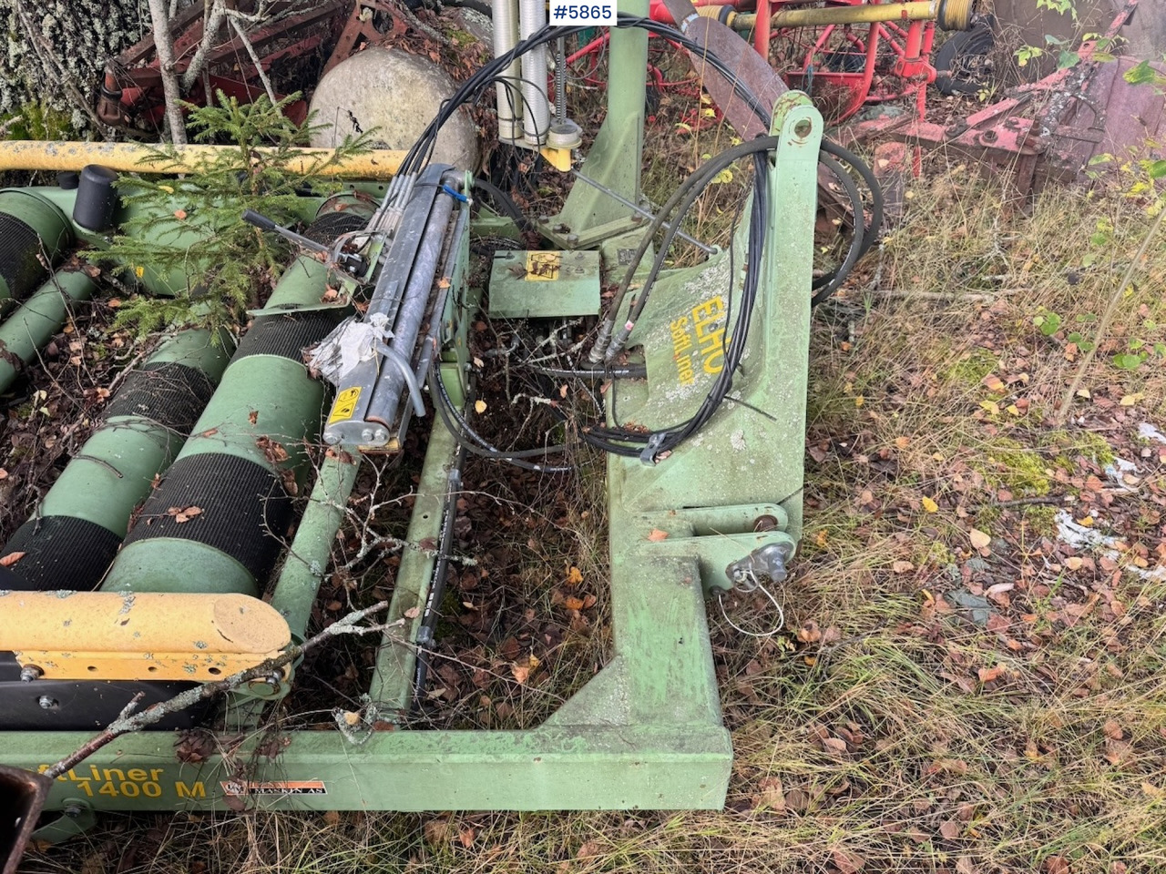 معدات القش Ca. 2007 Elho 1400RF Round bale wrapper: صور 7