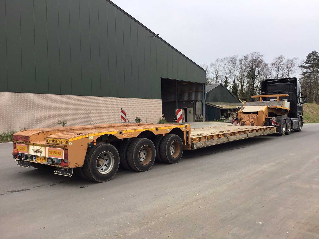 Nooteboom EURO-66-03 - عربة مسطحة منخفضة نصف مقطورة: صور 1 Nooteboom EURO-66-03 - عربة مسطحة منخفضة نصف مقطورة: صور 1