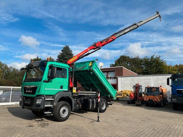 MAN 18.460 MEILLER 3SKipp PALFINGER PK 12002EH 4x2 - قلابات, شاحنة كرين: صور 2 MAN 18.460 MEILLER 3SKipp PALFINGER PK 12002EH 4x2 - قلابات, شاحنة كرين: صور 2