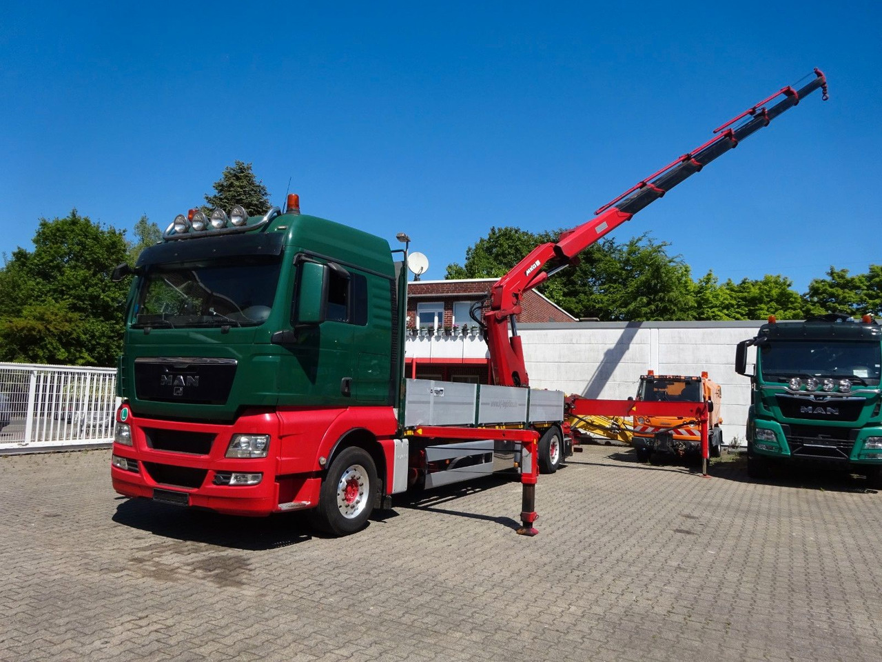 MAN 26.480 TGX + MKG HLK531 Kran +Lift-Lenkachse - شاحنات مسطحة, شاحنة كرين: صور 5 MAN 26.480 TGX + MKG HLK531 Kran +Lift-Lenkachse - شاحنات مسطحة, شاحنة كرين: صور 5