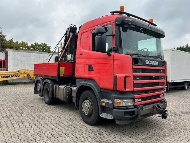 Scania 124 L 470 Pritsche 6x2 - شاحنات مسطحة, شاحنة كرين: صور 2 Scania 124 L 470 Pritsche 6x2 - شاحنات مسطحة, شاحنة كرين: صور 2