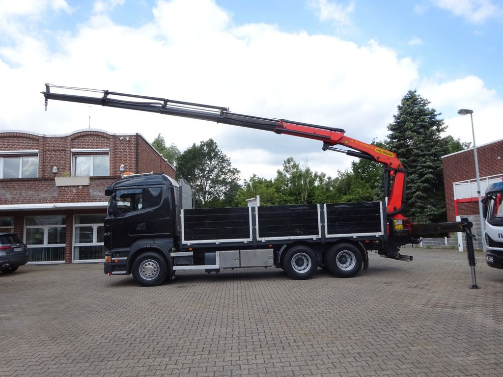 Scania R620 V8 Pritsche + PALFINGER 22002EH Kran Scania R620 V8 Pritsche + PALFINGER 22002EH Kran - شاحنة كرين, شاحنات مسطحة: صور 1 Scania R620 V8 Pritsche + PALFINGER 22002EH Kran Scania R620 V8 Pritsche + PALFINGER 22002EH Kran - شاحنة كرين, شاحنات مسطحة: صور 1