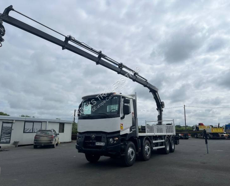 Renault C-Series 430 - شاحنات مسطحة, شاحنة كرين: صور 1 Renault C-Series 430 - شاحنات مسطحة, شاحنة كرين: صور 1