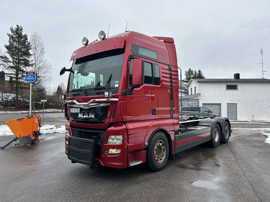 2014 MAN TGX 26.480 Krokbil EU-godkjent Euroklasse 6T - شاحنة ذات الخطاف: صور 1 2014 MAN TGX 26.480 Krokbil EU-godkjent Euroklasse 6T - شاحنة ذات الخطاف: صور 1