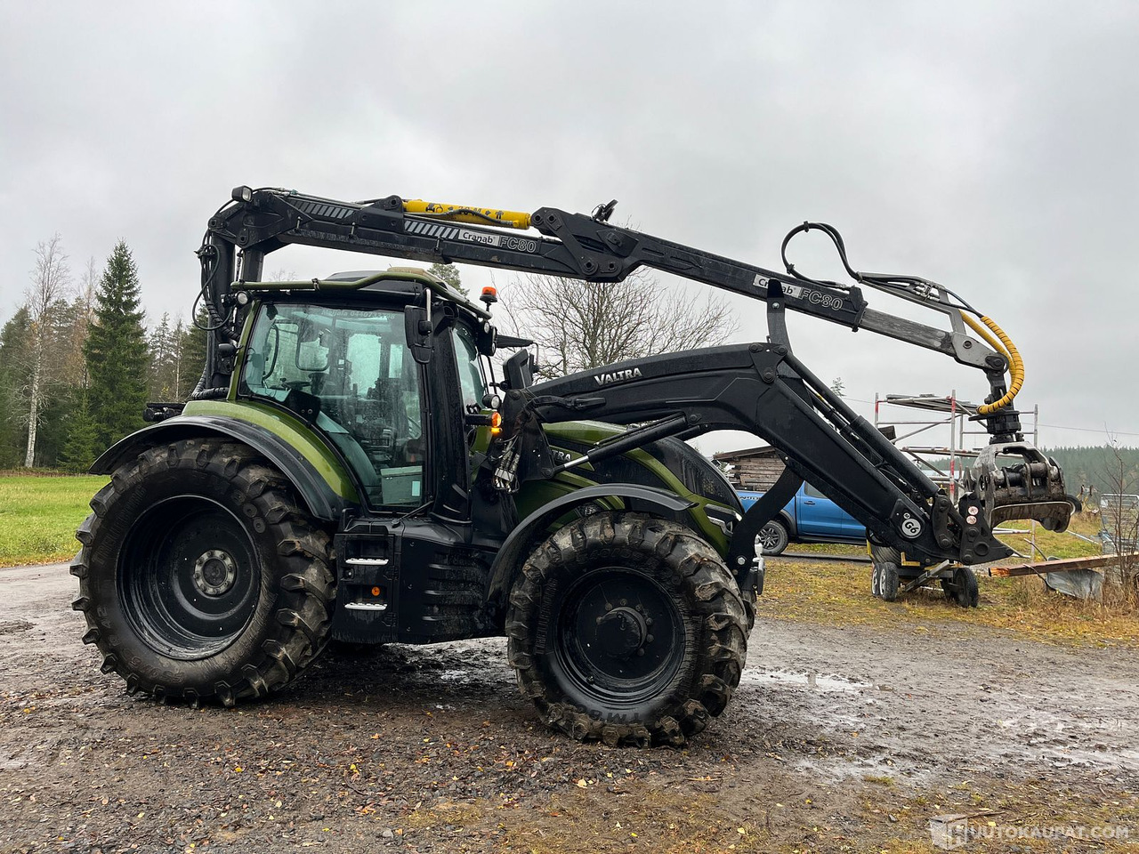 Valtra T 195 Versu ja Cranab vm.2021, Virrat - جرار: صور 2 Valtra T 195 Versu ja Cranab vm.2021, Virrat - جرار: صور 2