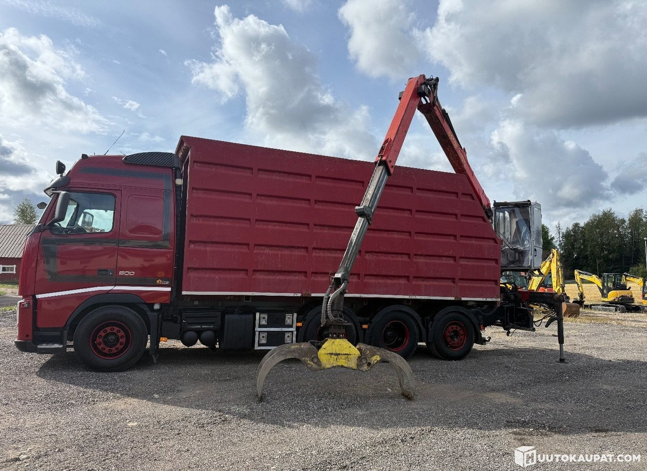 Volvo FH500, Brushwood truck, 2011, Lahti - شاحنات مسطحة, شاحنة كرين: صور 1 Volvo FH500, Brushwood truck, 2011, Lahti - شاحنات مسطحة, شاحنة كرين: صور 1