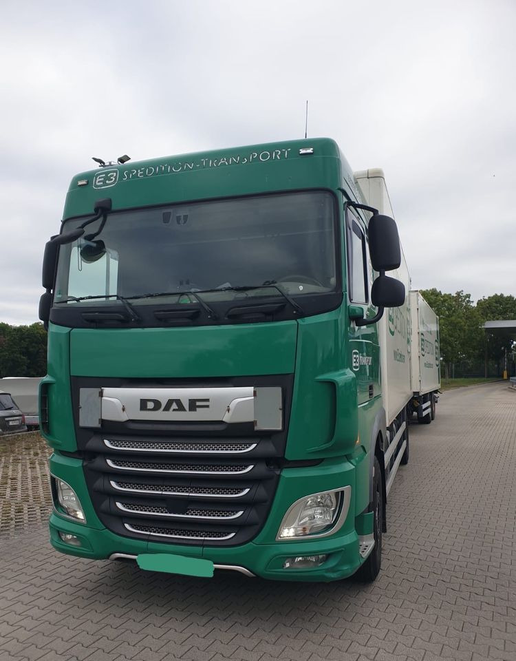 DAF XF ZESTAW TANDEM 2021 ORYGINALNY PRZEBIEG z Niemiec / PRZEJAZDOWY Z WINDĄ / - بصندوق مغلق شاحنة: صور 1 DAF XF ZESTAW TANDEM 2021 ORYGINALNY PRZEBIEG z Niemiec / PRZEJAZDOWY Z WINDĄ / - بصندوق مغلق شاحنة: صور 1