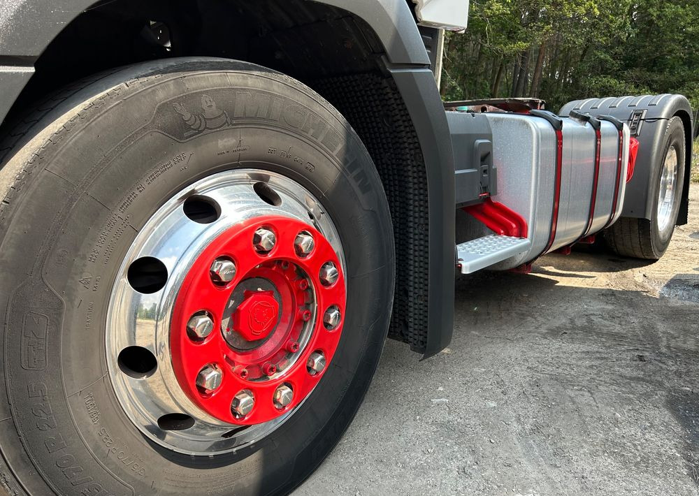 شاحنة جرار Scania R450 NAUKA JAZDY RETARDER  STANDARD 7300kg / DOBRA POD WYWROTKĘ / KLIMA POSTOJOWA z Niemiec HYDRAULIKA: صور 25