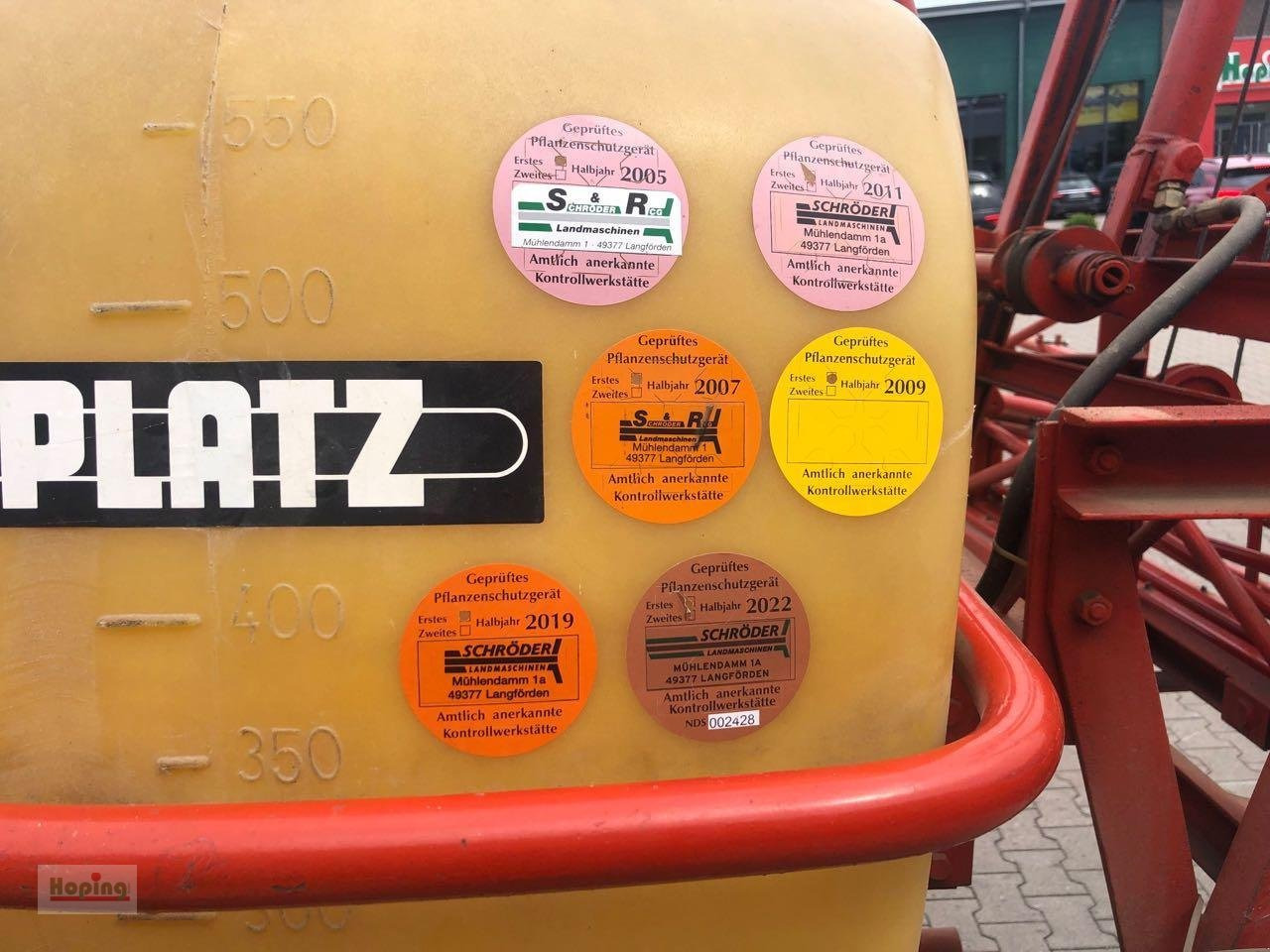 Platz 600 Liter - آلة الرش المعلقة: صور 5 Platz 600 Liter - آلة الرش المعلقة: صور 5