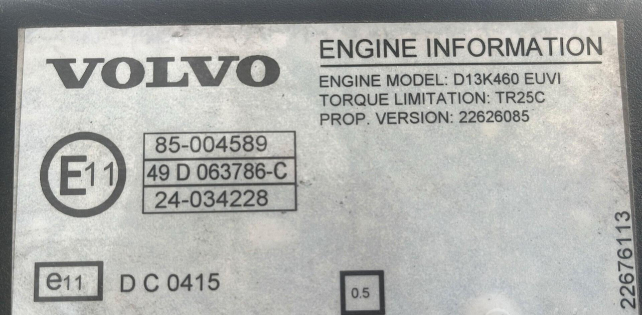 Motore Volvo FH 460 D13K 2019 - المحرك - شاحنة: صور 3 Motore Volvo FH 460 D13K 2019 - المحرك - شاحنة: صور 3