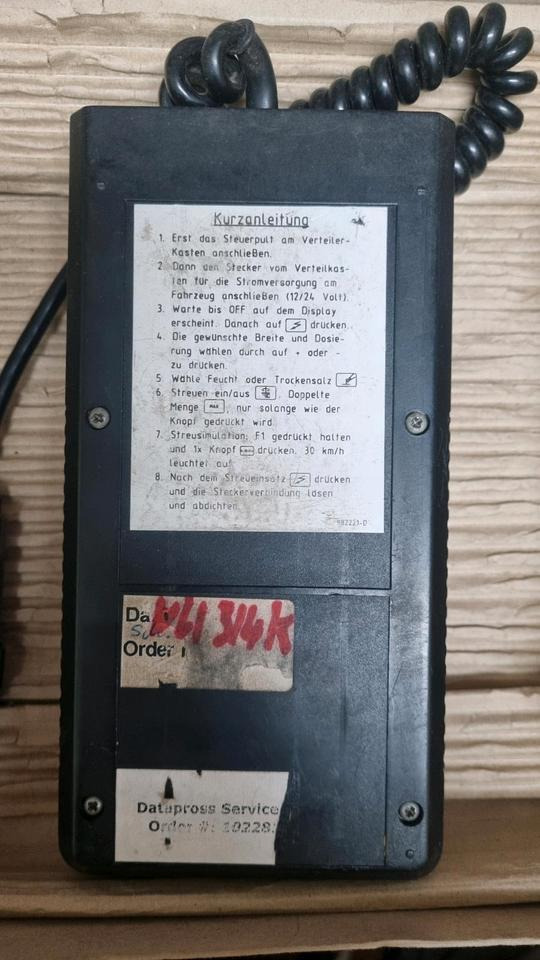 NU 314K Steuerung Schmidt Nido Aebi Salzstreuer Salzsilo Bedienung 92203 Stratos Mitos - النظام الكهربائي - سيارة بلدية: صور 2 NU 314K Steuerung Schmidt Nido Aebi Salzstreuer Salzsilo Bedienung 92203 Stratos Mitos - النظام الكهربائي - سيارة بلدية: صور 2