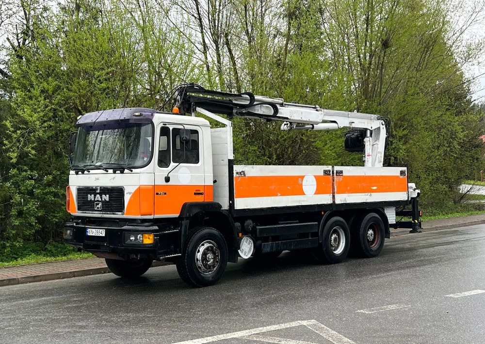 MAN * 27-322 MAN 6x4 * HDS ATLAS 140 * - شاحنة كرين, شاحنات مسطحة: صور 1 MAN * 27-322 MAN 6x4 * HDS ATLAS 140 * - شاحنة كرين, شاحنات مسطحة: صور 1