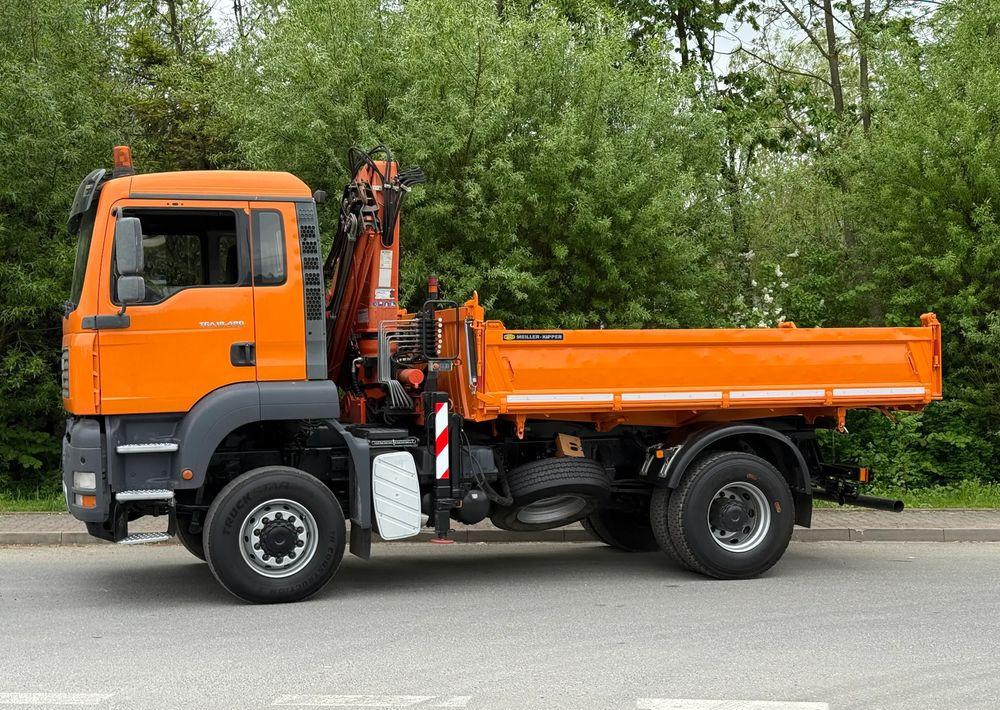 قلابات MAN * MAN 18 480 * KIPER WYWROTKA * 4x4 * HDS ATLAS 85* STAN BARDZO DOBRY * Sprowadzony: صور 19