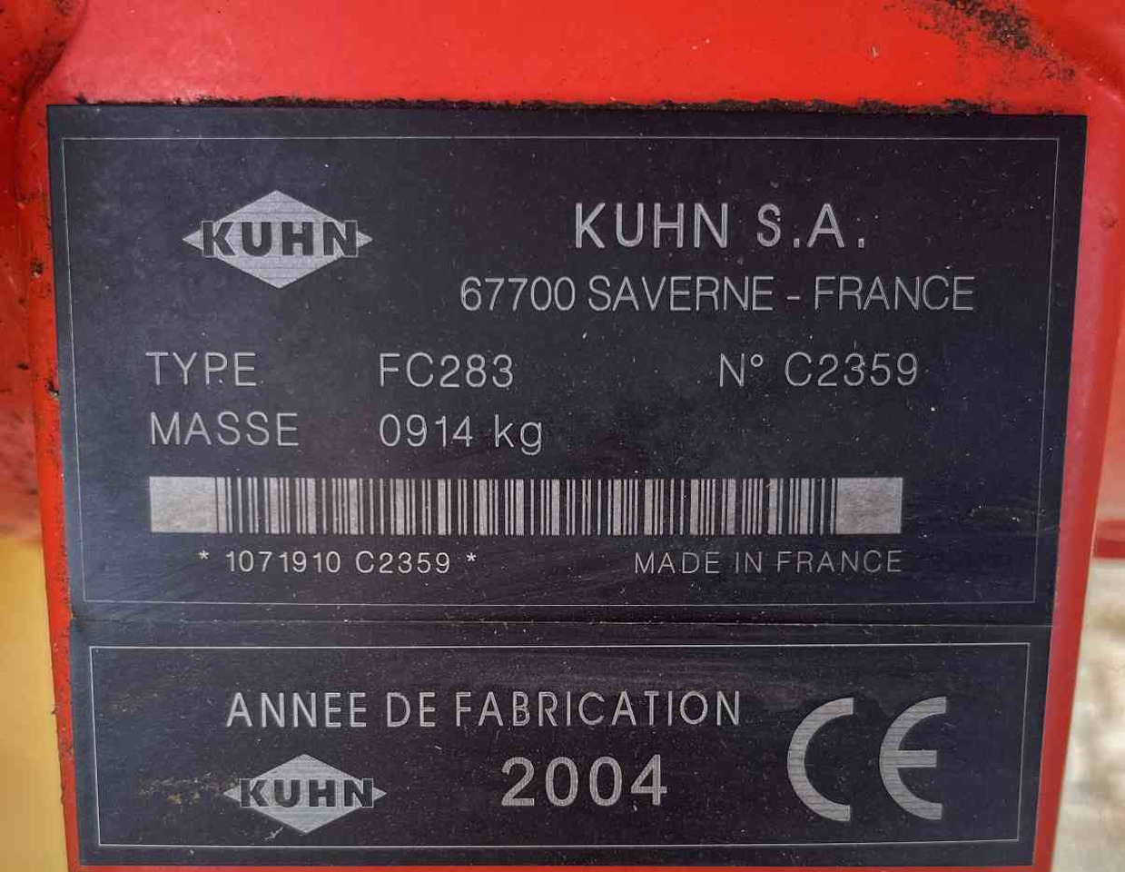Kuhn FC283 schijvenmaaier achtermaaier weidebouwmachines - جزازة: صور 4 Kuhn FC283 schijvenmaaier achtermaaier weidebouwmachines - جزازة: صور 4