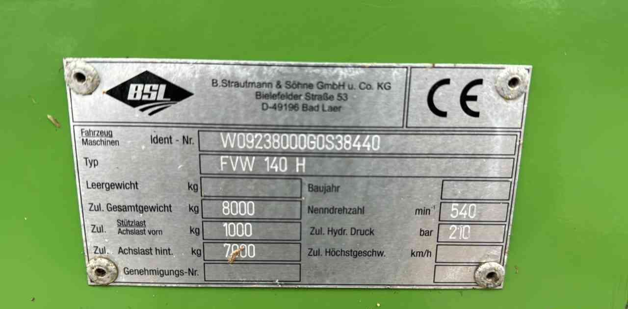 المقطورة الزراعية Strautmann FWH 140 H: صور 7 المقطورة الزراعية Strautmann FWH 140 H: صور 7