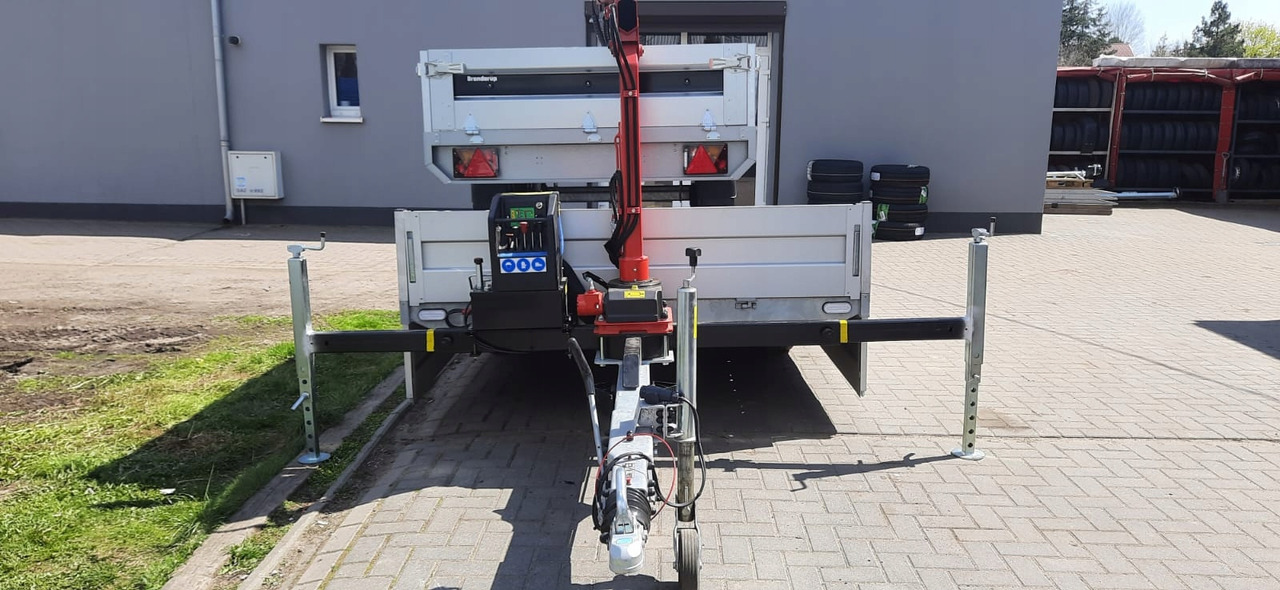 PRZYCZEPA PLATFORMA Z DŹWIGIEM HDS MAXILIFT 110 / PLATFORM TRAILER WITH HDS MAXILIFT 110 CRANE - مقطورات مسطحة: صور 2 PRZYCZEPA PLATFORMA Z DŹWIGIEM HDS MAXILIFT 110 / PLATFORM TRAILER WITH HDS MAXILIFT 110 CRANE - مقطورات مسطحة: صور 2