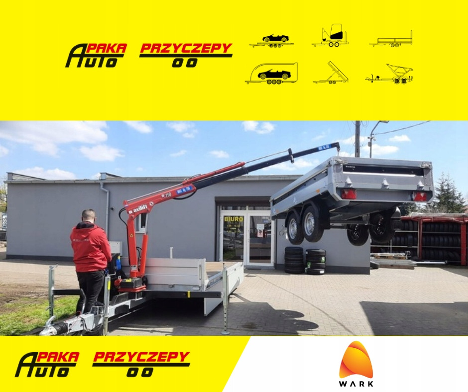 PRZYCZEPA Z DŹWIGIEM ŻURAW DŹWIG HDS MAXILIFT 110 / TRAILER WITH CRANE HDS MAXILIFT 110 - مقطورات مسطحة: صور 1 PRZYCZEPA Z DŹWIGIEM ŻURAW DŹWIG HDS MAXILIFT 110 / TRAILER WITH CRANE HDS MAXILIFT 110 - مقطورات مسطحة: صور 1
