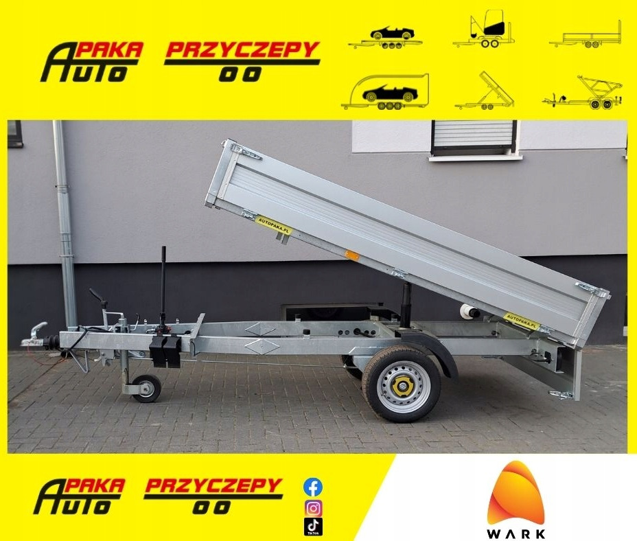 Przyczepa WARK wywrotka DMC 1500 kg 1-wywrot / WARK tipper trailer GVW 1500 kg 1-way tipper - قلابة مقطورة: صور 1 Przyczepa WARK wywrotka DMC 1500 kg 1-wywrot / WARK tipper trailer GVW 1500 kg 1-way tipper - قلابة مقطورة: صور 1