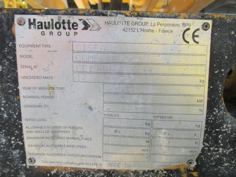 Haulotte Compact 8 - رافعات مقصية: صور 4 Haulotte Compact 8 - رافعات مقصية: صور 4