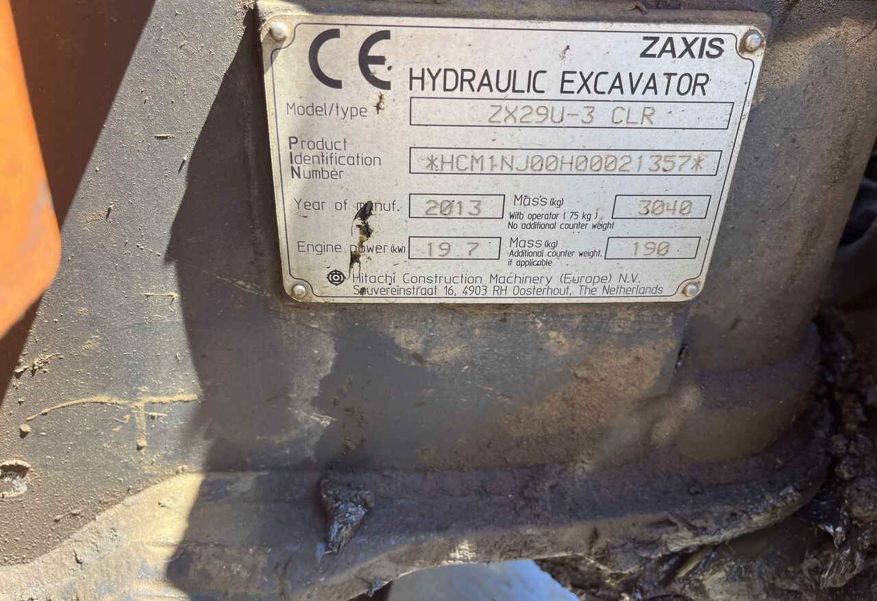 Hitachi ZX29 - حفارة مصغرة: صور 5 Hitachi ZX29 - حفارة مصغرة: صور 5
