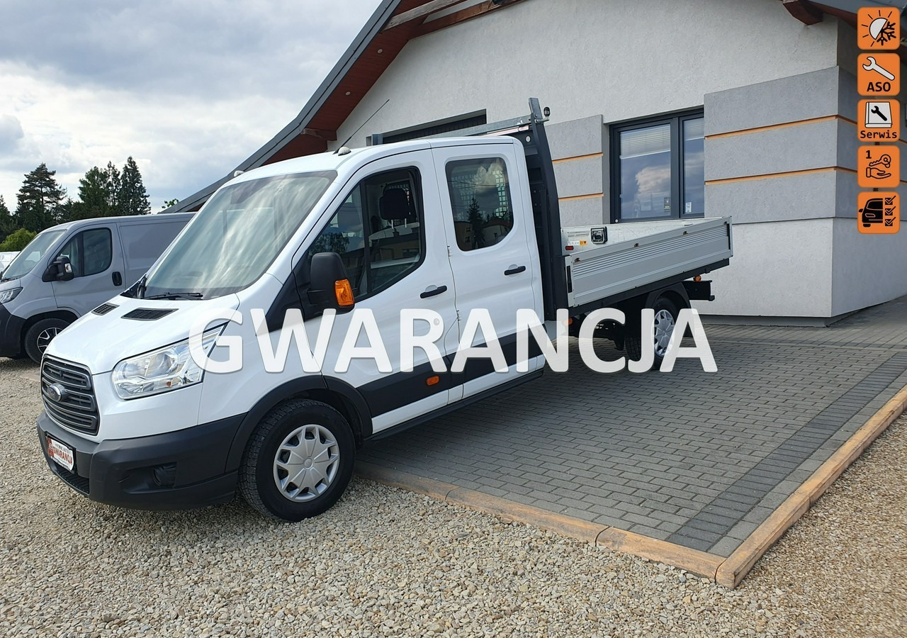 Ford Transit doka*brygadówka *7 osób *klima - الشاحنات الصغيرة المسطحة, الشاحنات الصغيرة كابينة مزدوجة: صور 1 Ford Transit doka*brygadówka *7 osób *klima - الشاحنات الصغيرة المسطحة, الشاحنات الصغيرة كابينة مزدوجة: صور 1