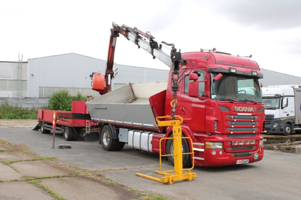 SCANIA R480 PALFINGER PK16000, EURO 5, CRANE FORKS - قلابات, شاحنة كرين: صور 1 SCANIA R480 PALFINGER PK16000, EURO 5, CRANE FORKS - قلابات, شاحنة كرين: صور 1