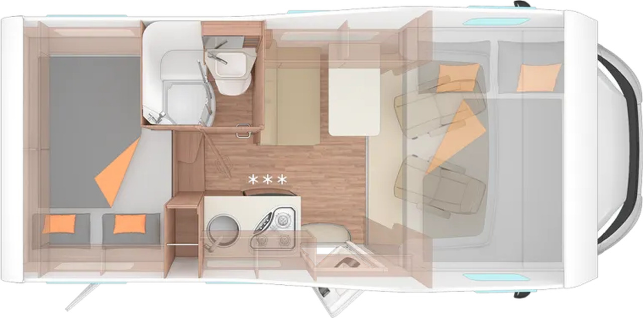 Wohnmobil Weinsberg CaraHome 550 MG - موتر هوم سقف عالي: صور 2 Wohnmobil Weinsberg CaraHome 550 MG - موتر هوم سقف عالي: صور 2