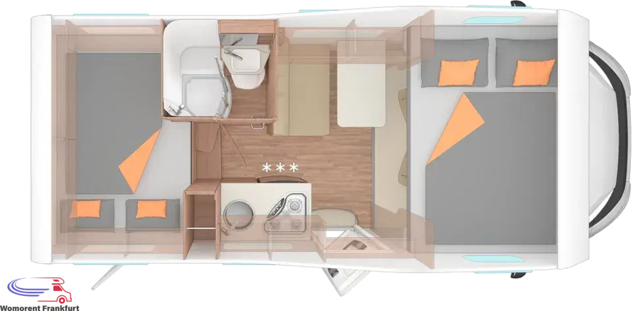Wohnmobil Weinsberg CaraHome 550 MG - موتر هوم سقف عالي: صور 4 Wohnmobil Weinsberg CaraHome 550 MG - موتر هوم سقف عالي: صور 4
